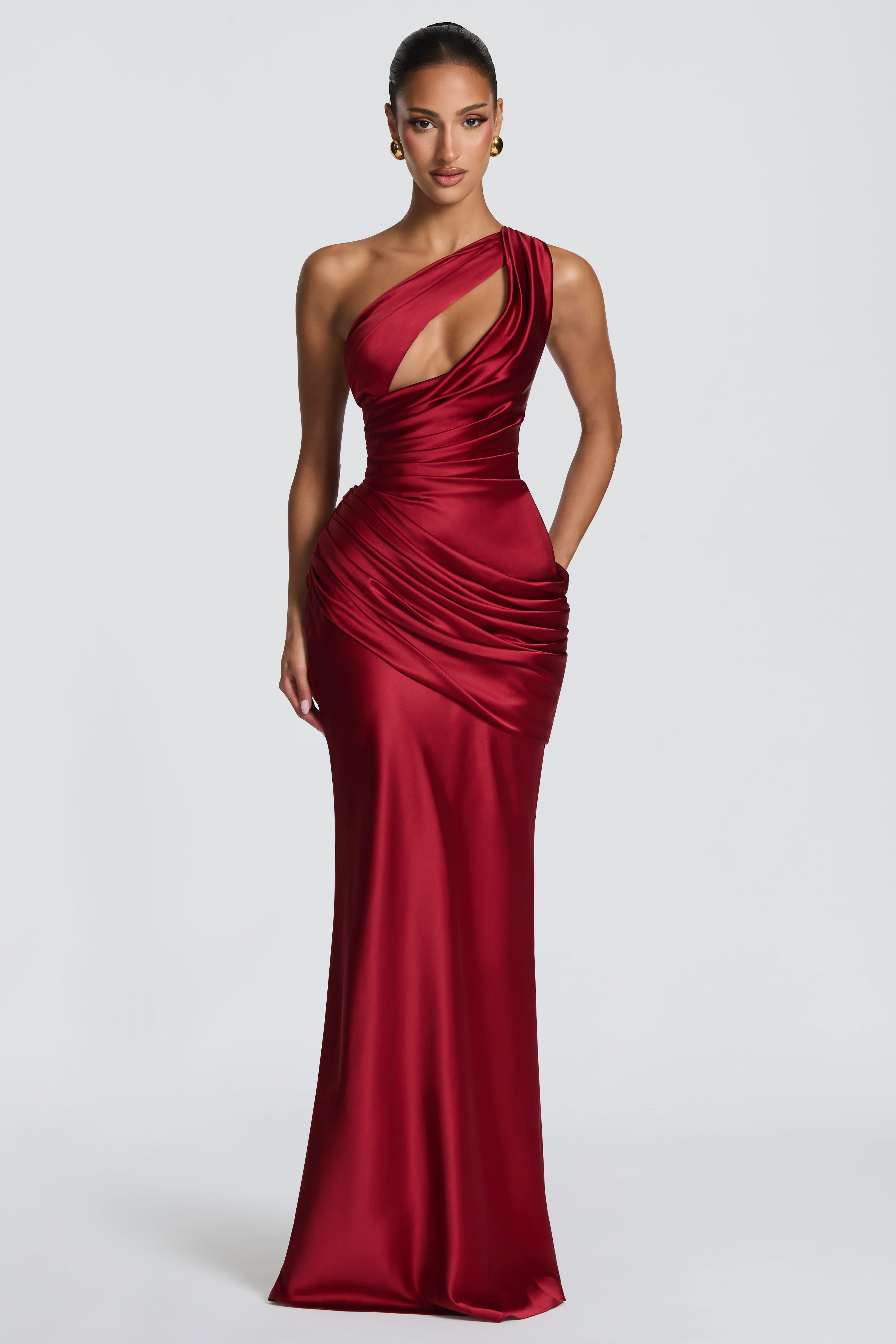 Emina Maxi Dress - Deep Red