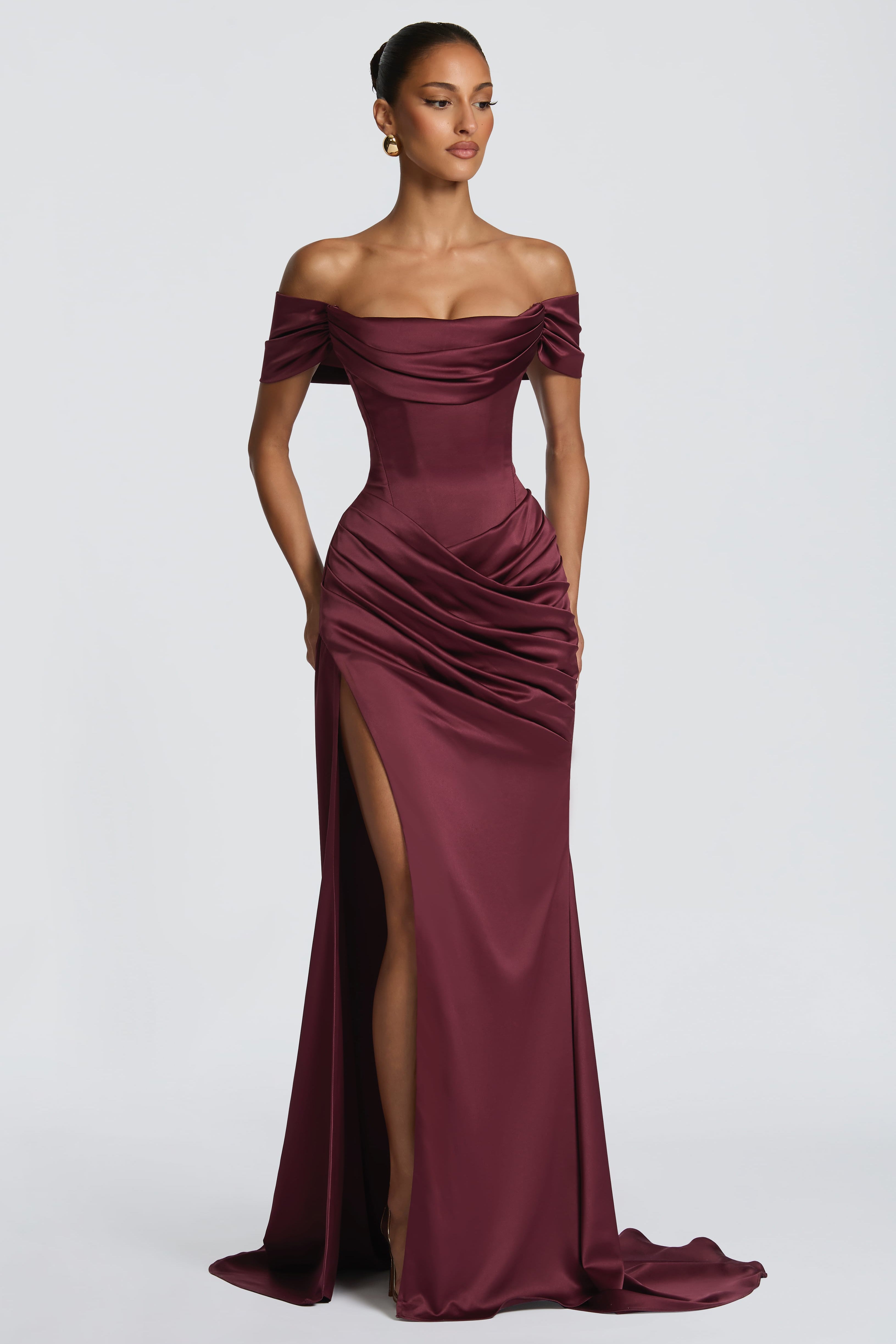 Riona Gown - Cherry Lacquer