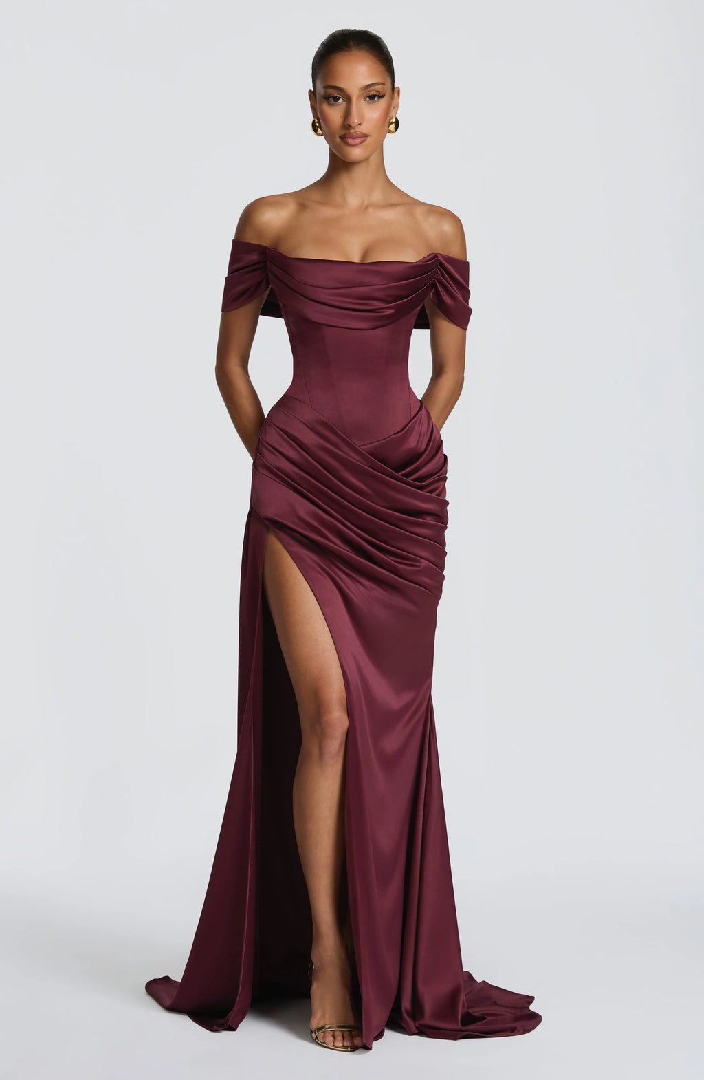Riona Gown - Cherry Lacquer