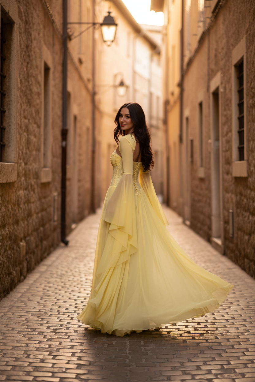 European Alley Golden Hour