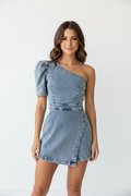 Western Puff Sleeve Romper - Clean Background